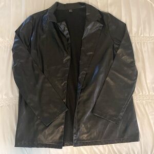 Leather blazer style jacket
